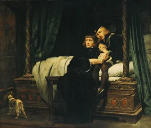 Edward V (1470-83) e Richard, Duque de York na Torre (Les Enfants d&39;Edouard) 1830 (ver 61867 para a versão de 1831 na Coleção Wallace)